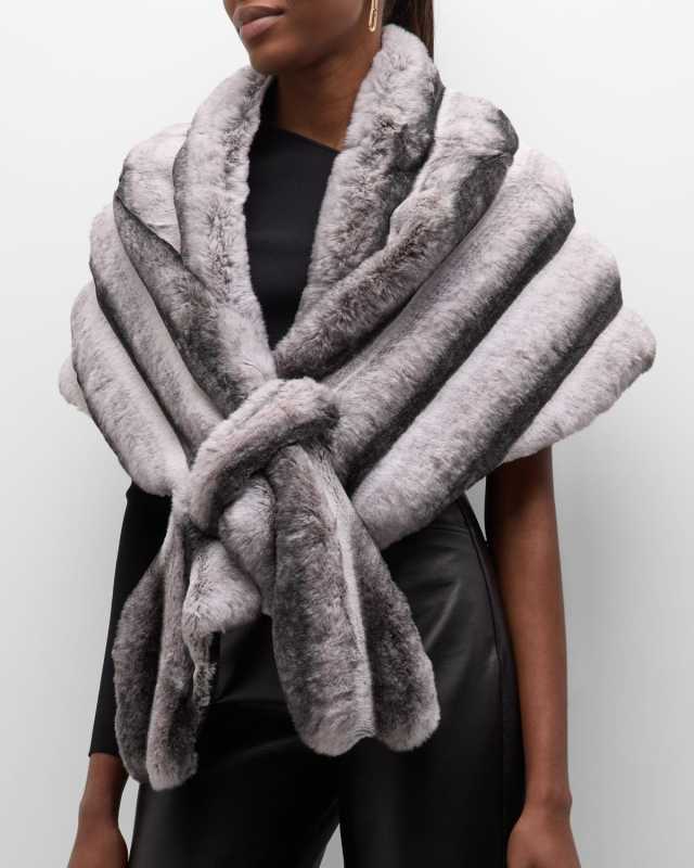Faux Chinchilla Wrap Scarf